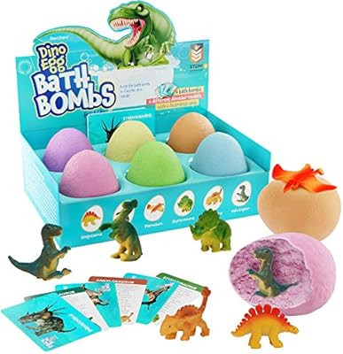 Bath Bombs for Kids - Kids Bath Bomb with Surprise Inside - Dinosaur Toys Gift for Boys and Girls... | Amazon (US)