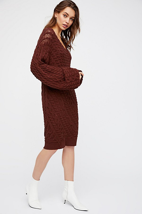 Twisted Reality Sweater Mini Dress by Free People | Free People
