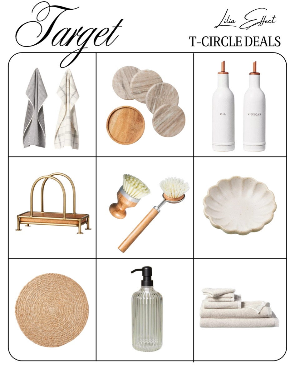 Stocking up on kitchen essentials during the Target Circle Sale! From cozy cookware to chic gadgets, the perfect time to elevate your culinary game! 

Target, on sale, kitchen finds, home finds, kitchen essentials, coasters, hand towels, stoneware bottle set, Target kitchen finds, kitchen towels, charger placemat, Target sale 

#LTKxTarget #LTKHome #LTKSaleAlert