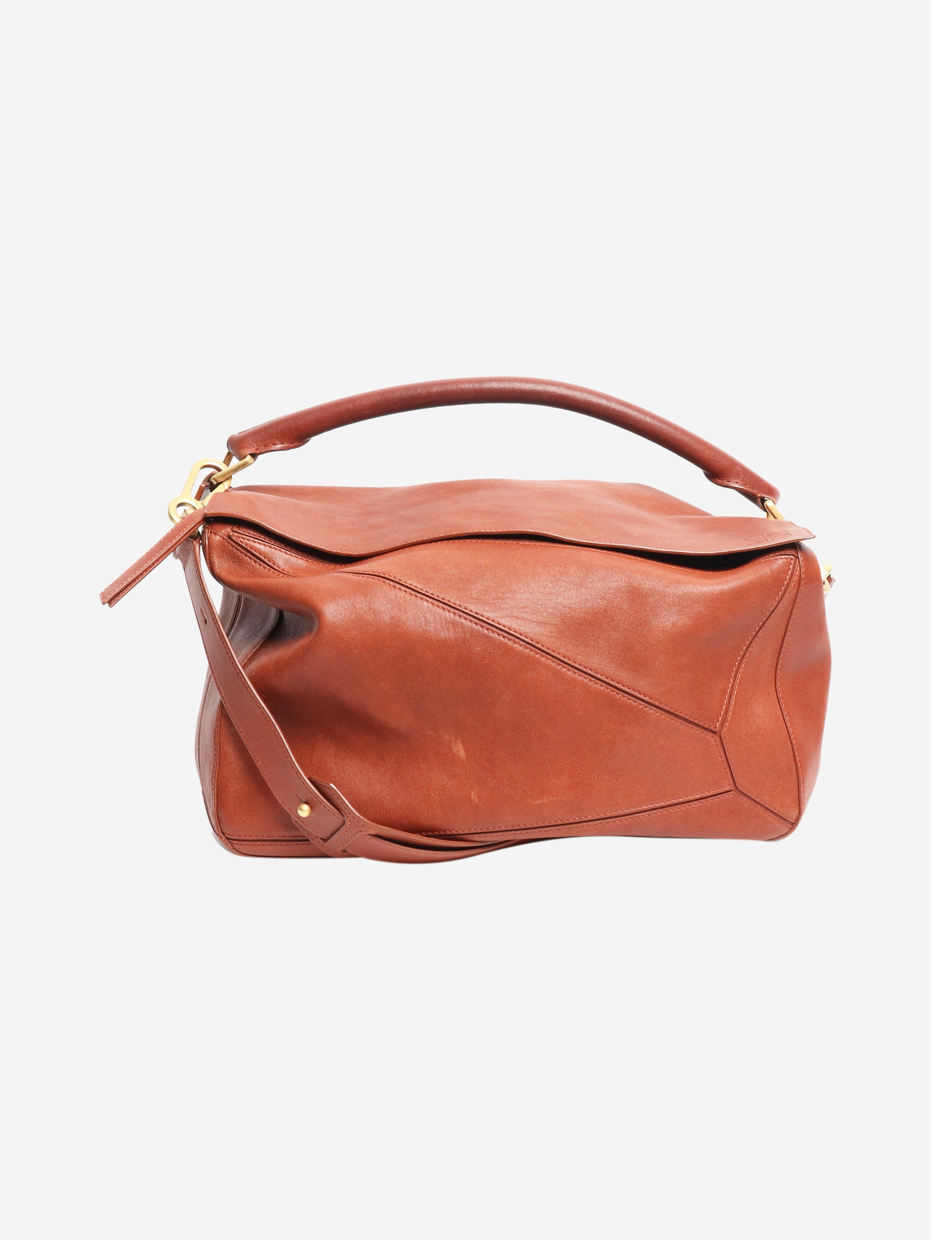 Pre-Loved Loewe Brown large puzzle bag - Size Standard | BrandAlley