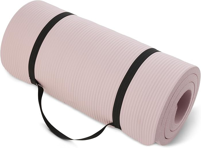 Amazon Basics Extra Thick Exercise Yoga Mat with Carrying Strap | Amazon (US)