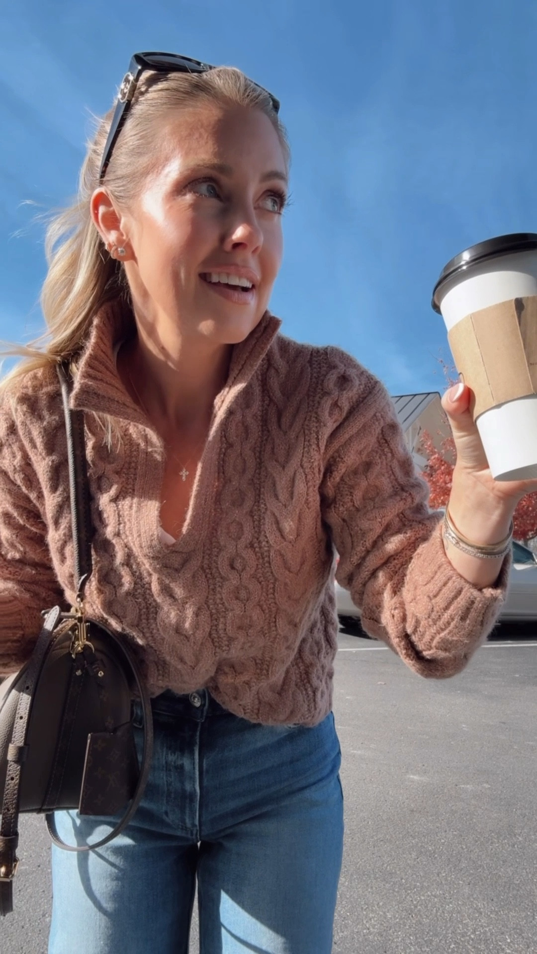 XS Target sweater / 24 Regular jeans / I got my true size in the sneakers, but they do run a bit narrow so size up if you are in between sizes!￼

#LTKPetite #LTKOver40 #LTKFindsUnder50