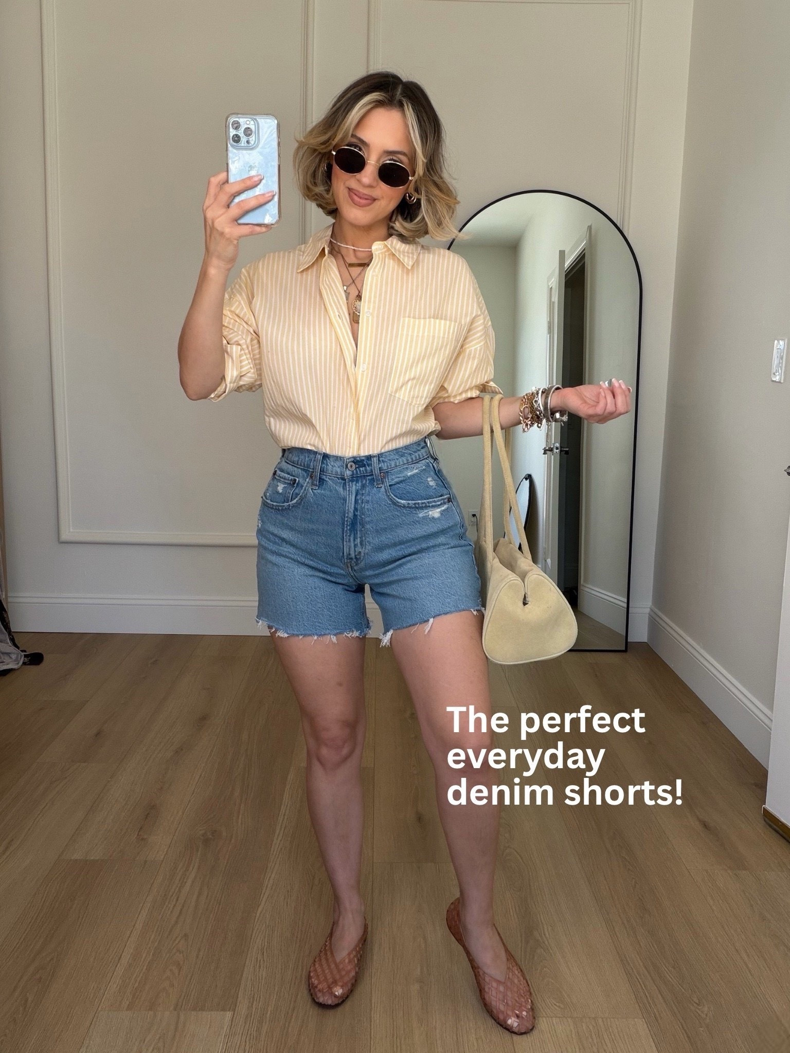 My favorite denim shorts!!🤩✨ 

#LTKootd #LTKgrwm #LTKPetite