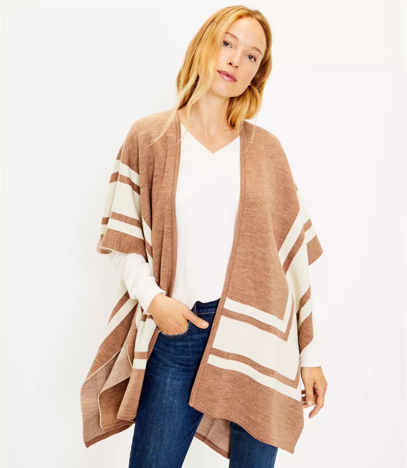 Border Stripe Wrap | LOFT