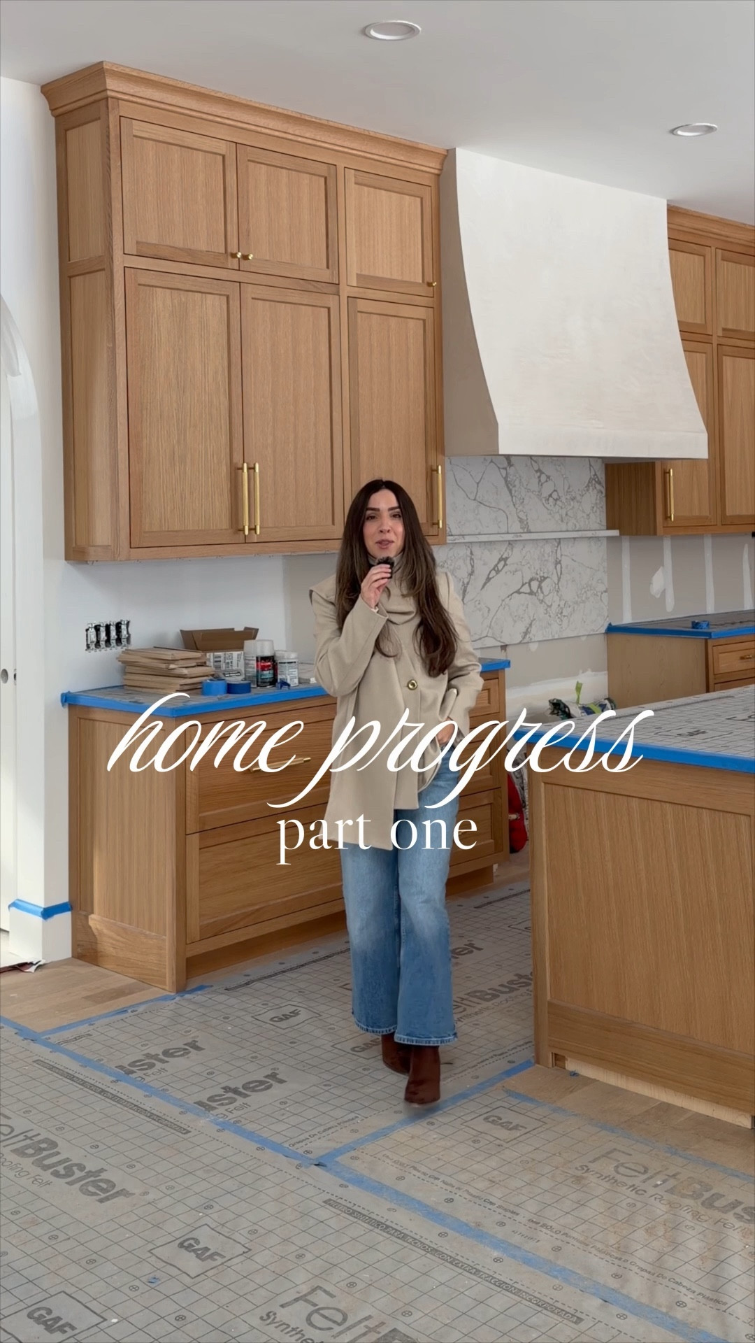HOUSE PROGRESS: PART ONE! 

Linking my outfit — im wearing size XS in the blazer, 26 in the jeans, small in the turtleneck and tts in boots 

#LTKstorytime #LTKHome #LTKootd