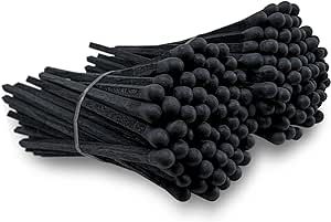 4" All Black Matches (100 Count, with Striking Stickers Included) | Decorative Unique & Fun for Y... | Amazon (US)