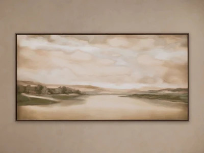 Soft Landscape Framed Print | Arhaus | Arhaus