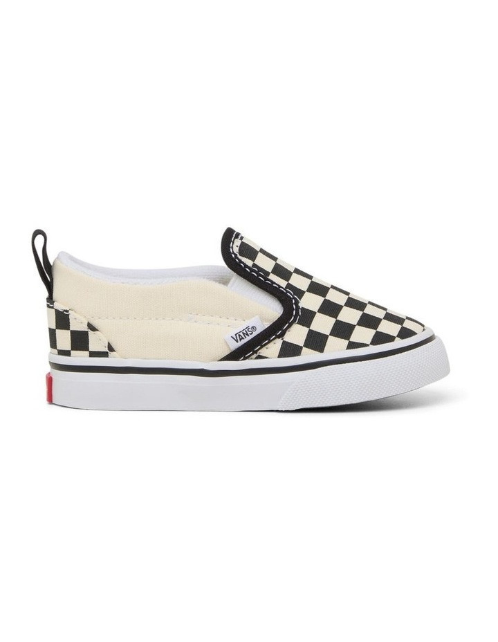 Vans Classic Slip On V Infant Sneakers in Black/White Blk/White 05 | Myer