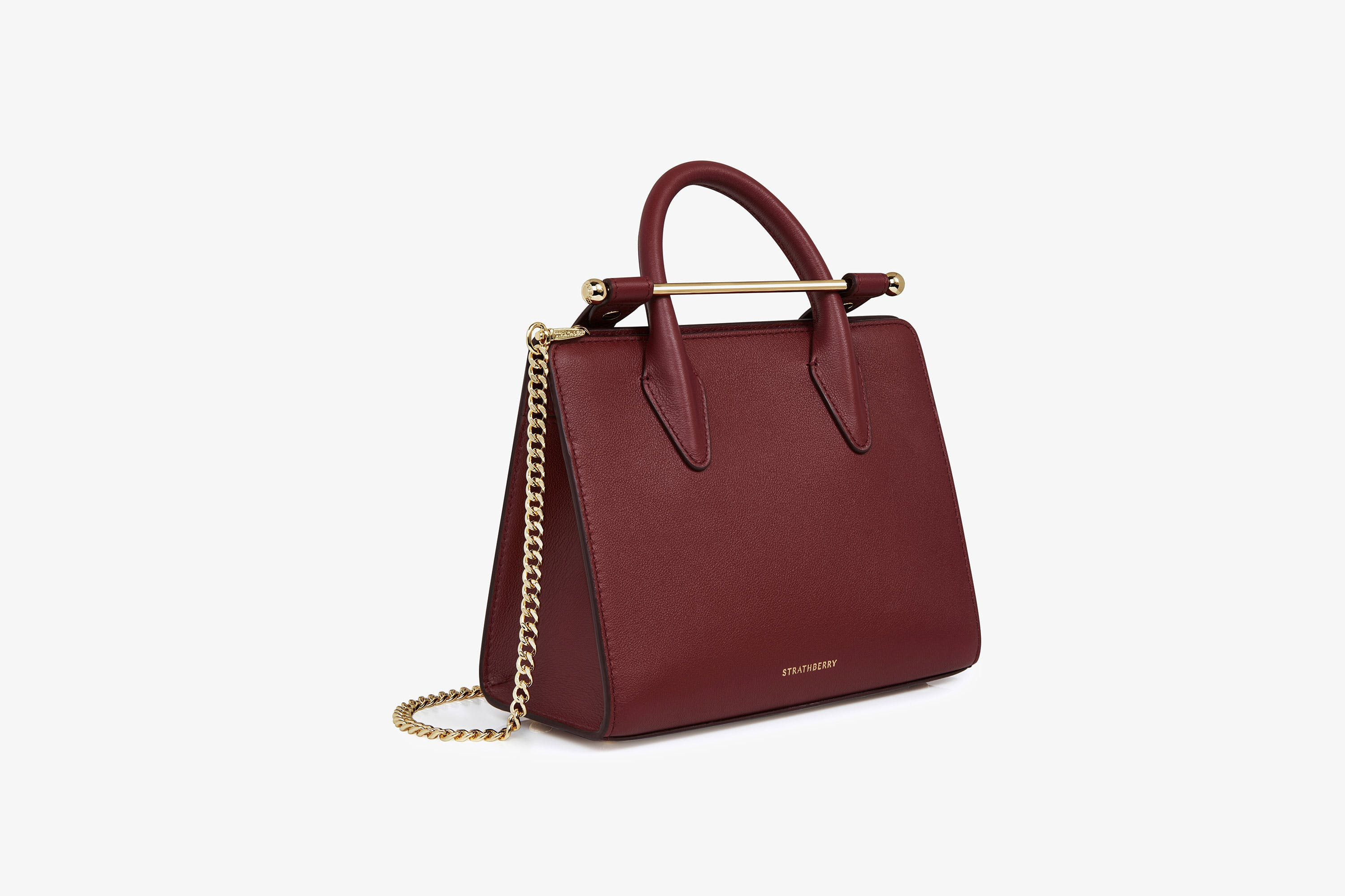 The Strathberry Mini Tote - Burgundy | Strathberry