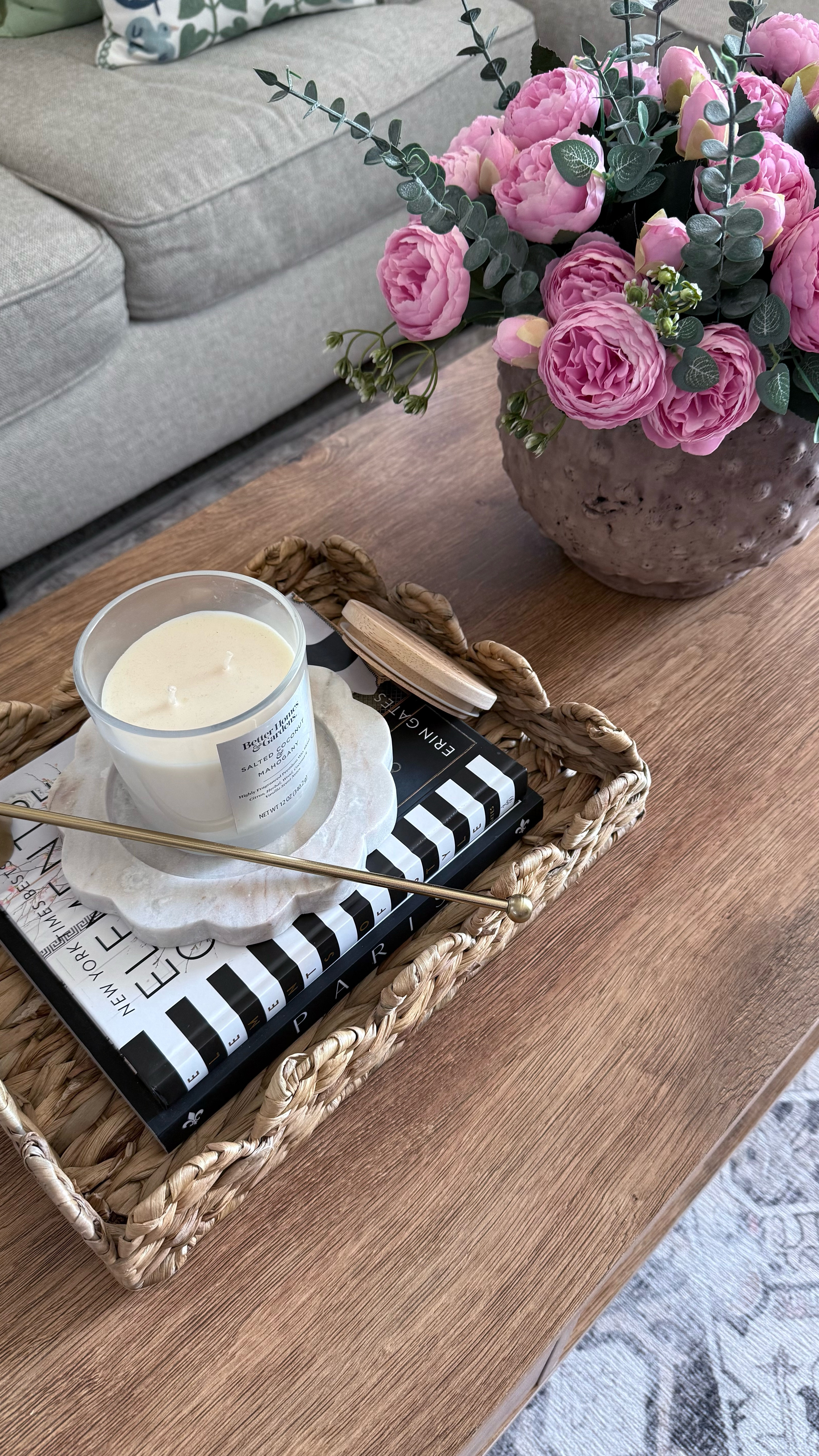 11" x 14" Scalloped Woven Natural Water Hyacinth Decorative Tray from Walmart. Very cute and affordable, just under $15. 




Spring refresh, Walmart scalloped tray, decorative tray, coffee table decor, decorations, spring decor, decorative books, summer decor, #LTKWatchNow 

#LTKHome #LTKSeasonal #LTKFindsUnder50 #LTKStyleTip