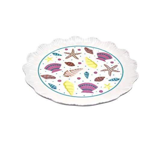 Temp-tations Seasonal 12" Round Fluted Platter - QVC.com | QVC