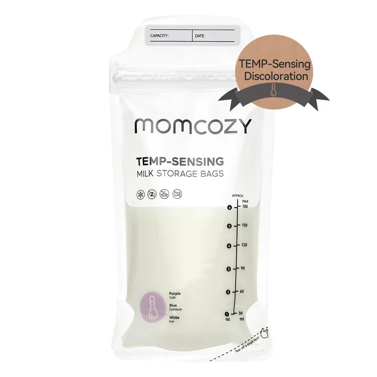 Visit the Momcozy Store(4.7)|204 Momcozy Breastmilk Storage Bags 50 Ct, Disposable Temp-Sensing M... | Walmart (US)