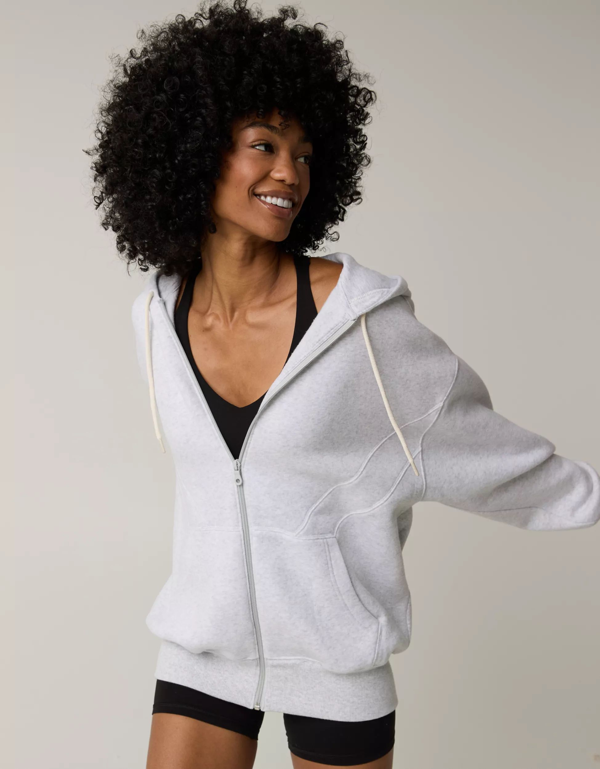 OFFLINE By Aerie Cloud Fleece Full Zip Sweatshirt | Aerie