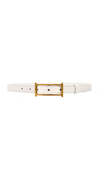 Logo Mini Belt in White | Revolve Clothing (Global)