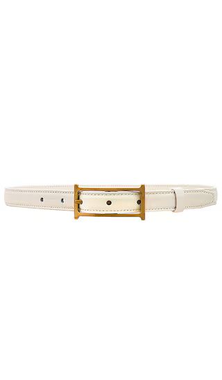 Logo Mini Belt in White | Revolve Clothing (Global)