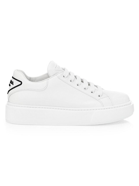 Logo Leather Platform Sneakers | Saks Fifth Avenue