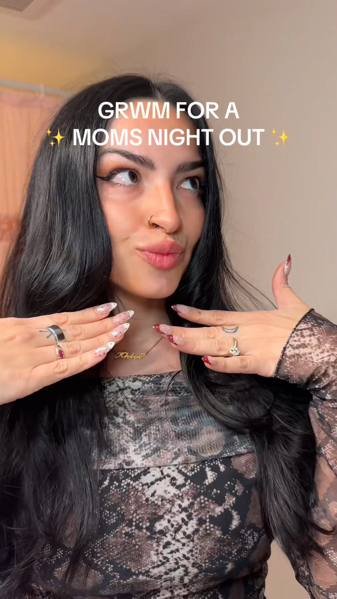 GRWM for a mom’s night out! Had to drink a @zbiotics to make sure I wake up feeling good! Here’s my makeup routine. Nothing new, been using these products forever and they never fail 🖤

#LTKgrwm #LTKdayinmylife #LTKmomlife