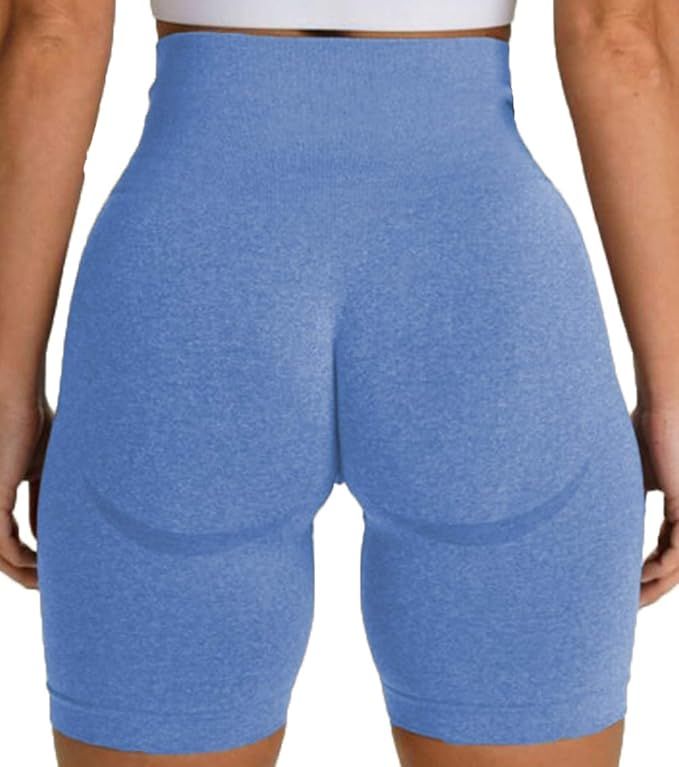 SLIMBELLE Seamless Butt Lifting Shorts for Women High Waist Workout Gym Shorts Scrunch Booty Runn... | Amazon (US)