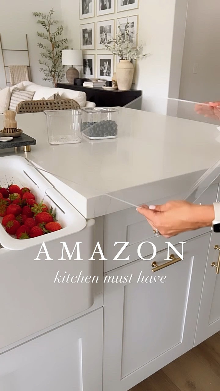 Amazon Clear Acrylic Cutting Board 
This Amazon home find is my new favorite kitchen gadget. I love how big this cutting board is and it stays perfect on my island. Best part just wipe it clean!

#LTKFind 

#LTKhome