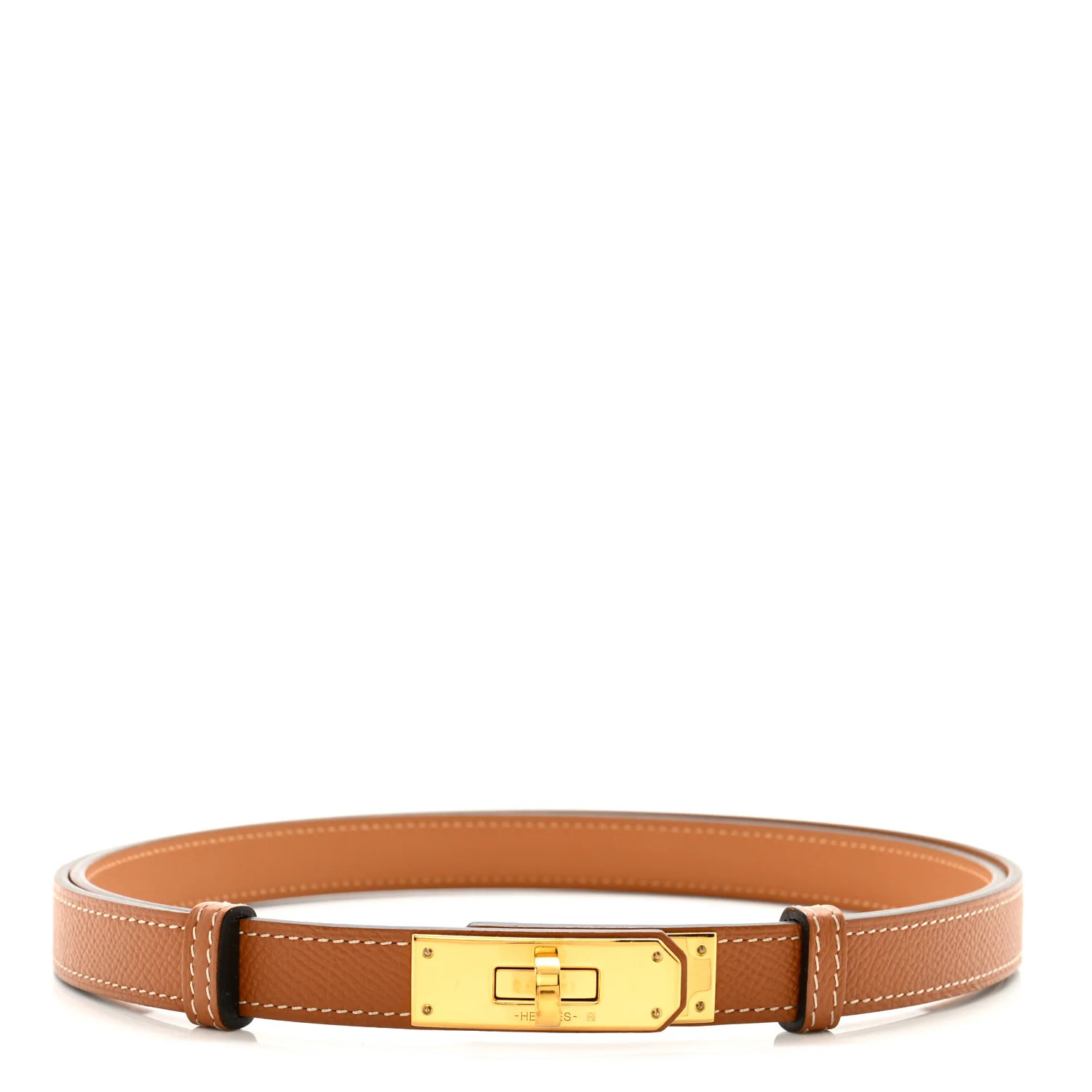 Epsom Kelly Belt Gold | FASHIONPHILE (US)