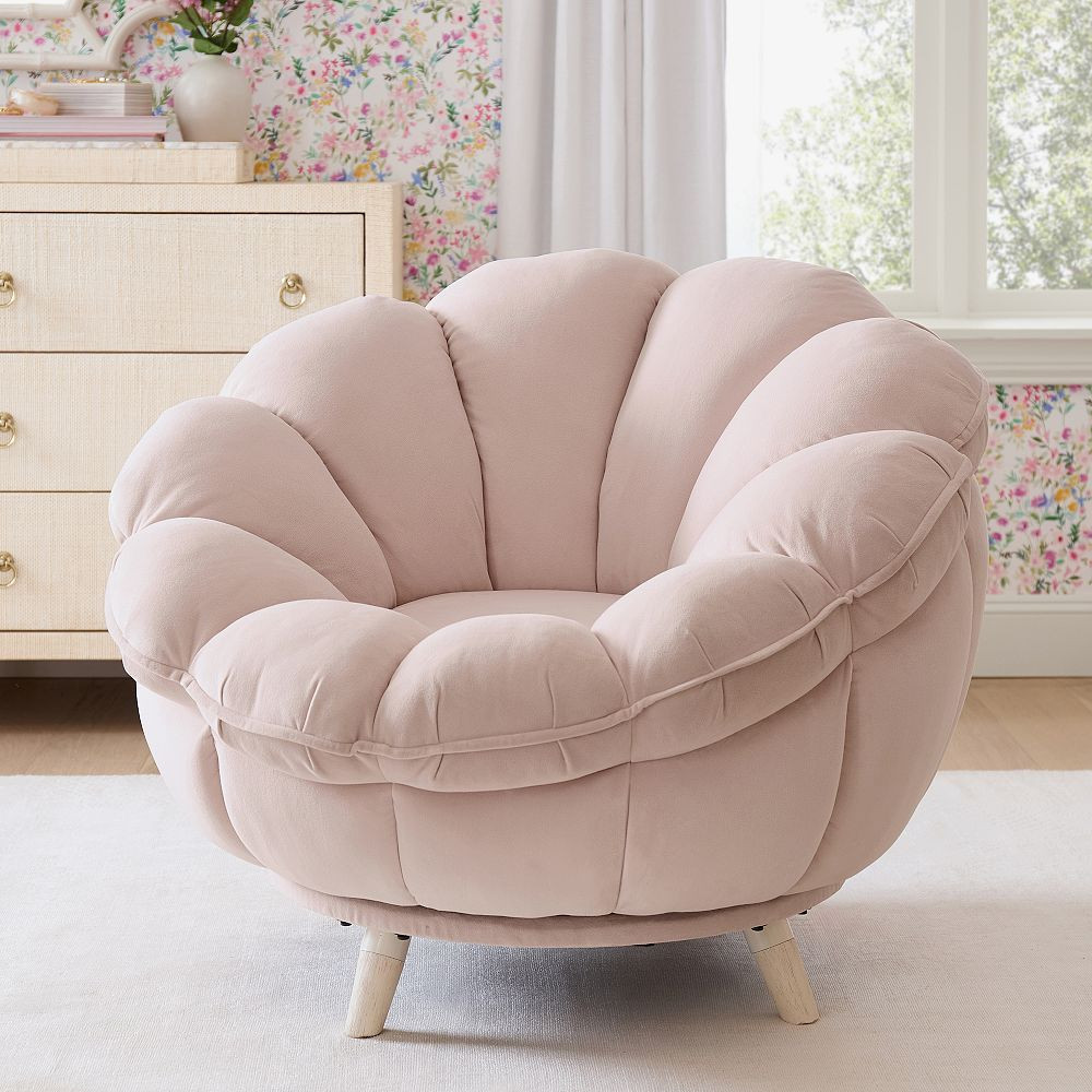 AERIN Flower Swivel Lounge Chair | Pottery Barn Teen