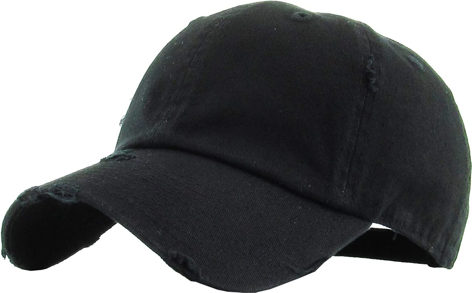 Vintage Washed Distressed Cotton Dad Hat Baseball Cap Adjustable Polo Trucker Unisex Style Headwe... | Amazon (US)