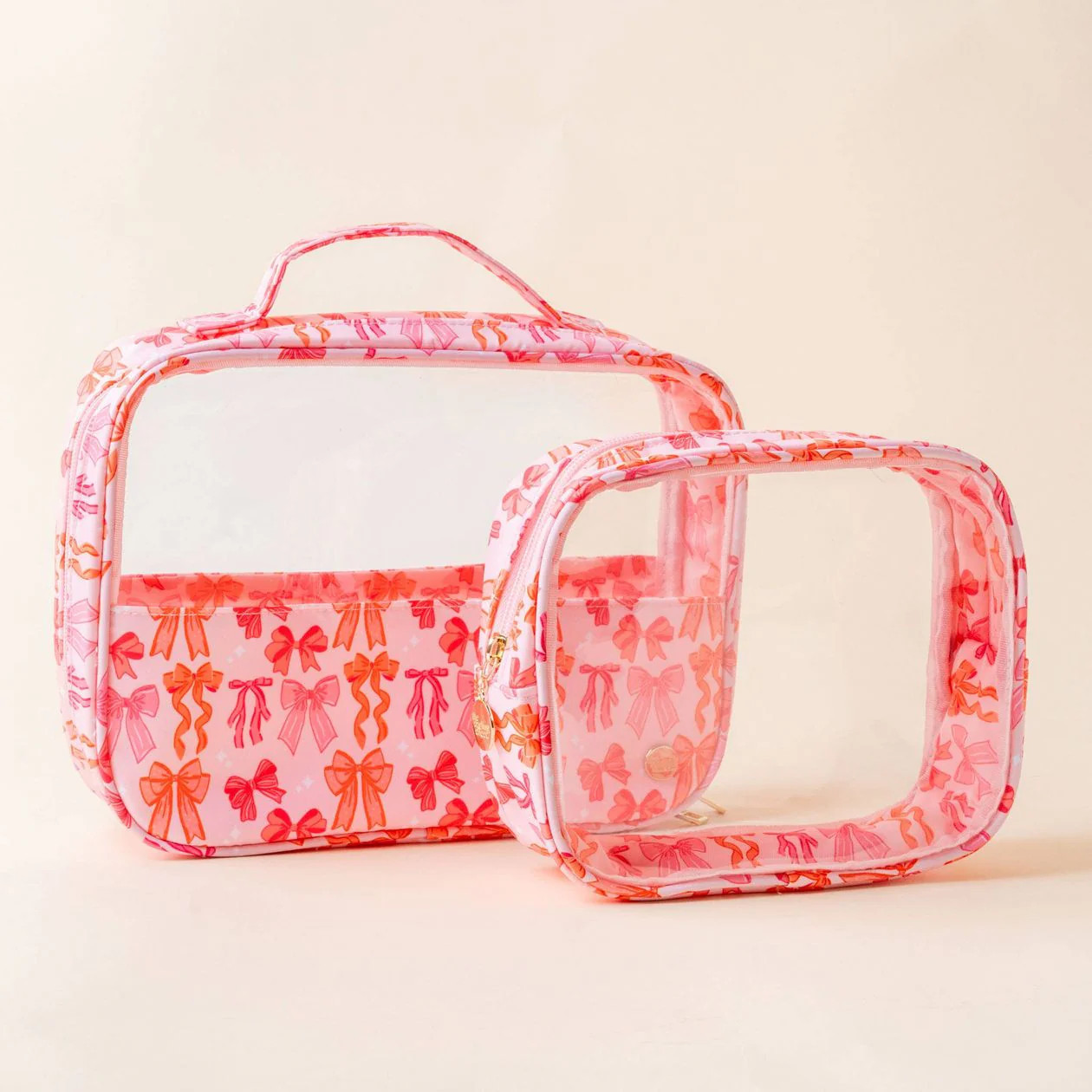 Clearly Chic Cosmetic Bag Set | Emmacate Boutique