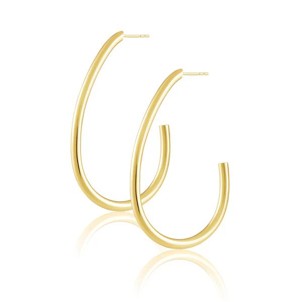 Serena Gold Hoop | Sahira Jewelry Design