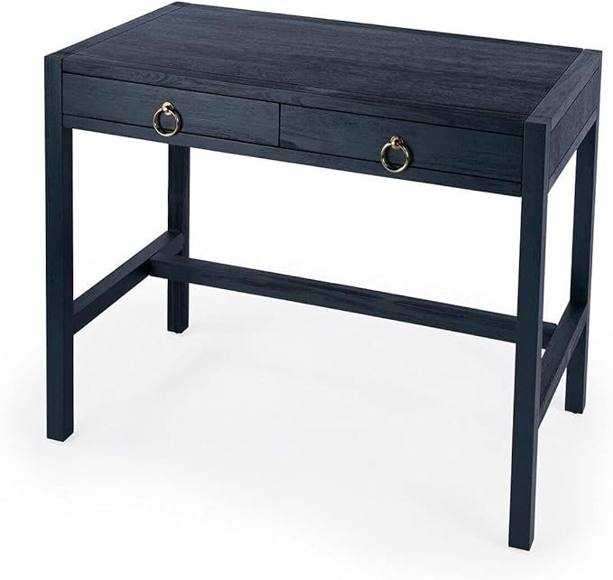 Butler Lark Navy Home Office Computer Desk with 2 Drawers and Ring Pulls | Amazon (US)