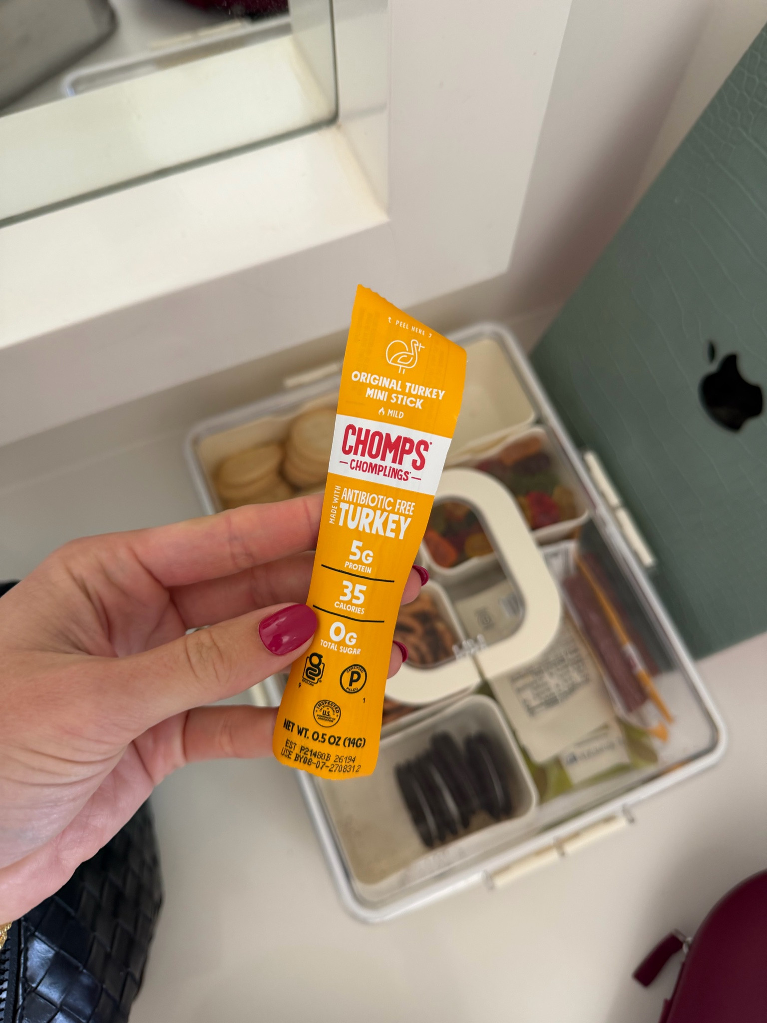 Chomps is a minority, family owned and operated meat snack brand redefining convenient snacking with a commitment to real ingredients and bold, satisfying flavors. Crafted from 100% Antibiotic-Free Turkey, each stick delivers 5 grams of high-quality protein without sugar, hormones, soy, dairy, artificial preservatives, artificial nitrates, or MSG. Additionally, Chomps is Whole30 approved, certified gluten-free, and allergy-friendly.

#LTKfoodie #LTKTravel #LTKdayinmylife
