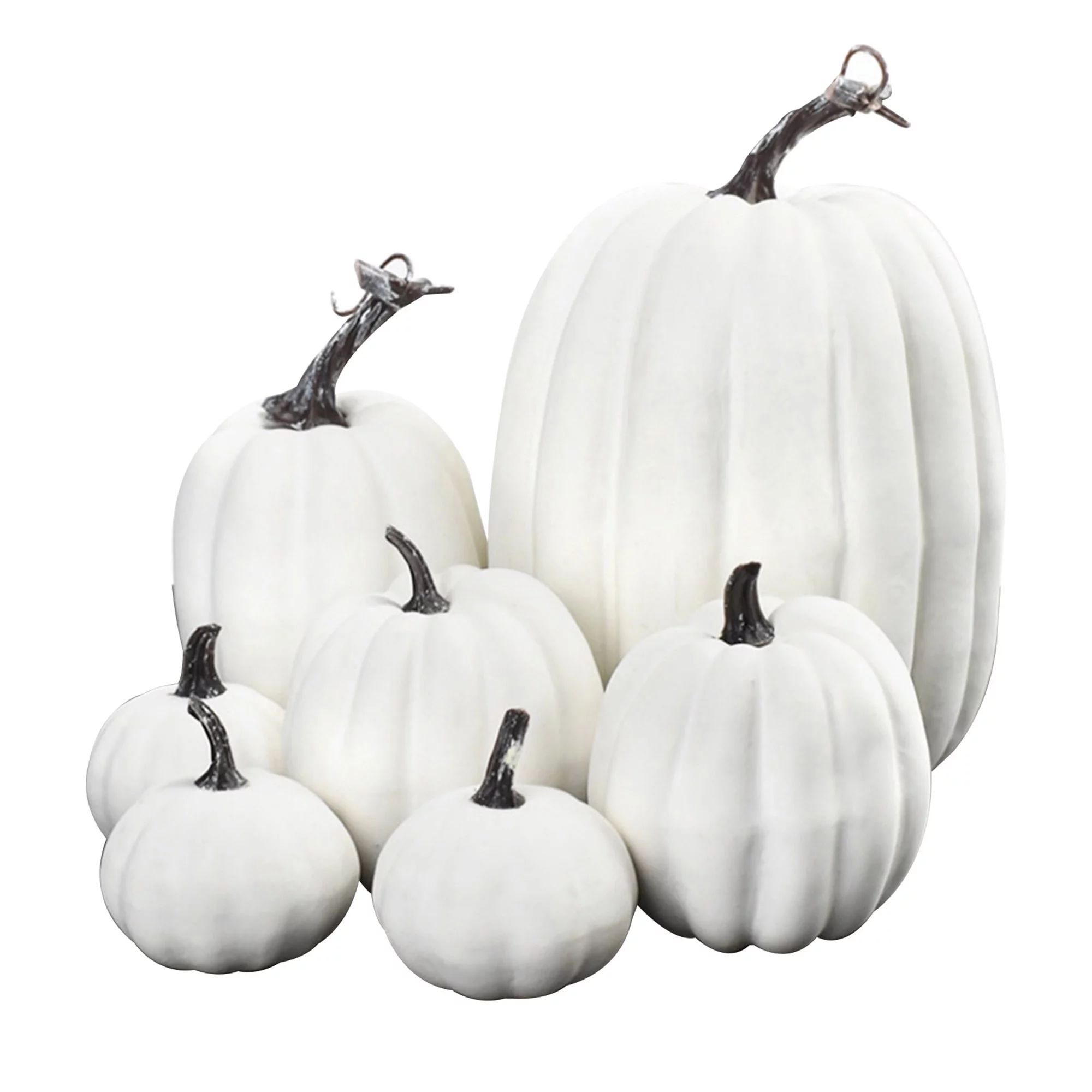 Xingqing 7Pcs Halloween Simulation Pumpkins Model Artificial Craft Fall Harvest Decoration | Walmart (US)