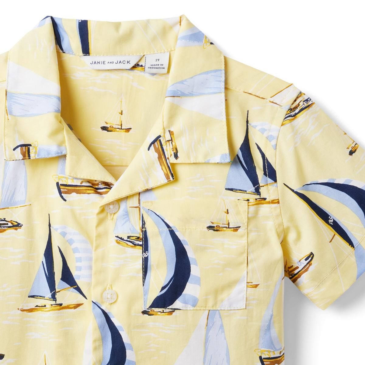 The Sailboat Cabana Shirt | Janie and Jack