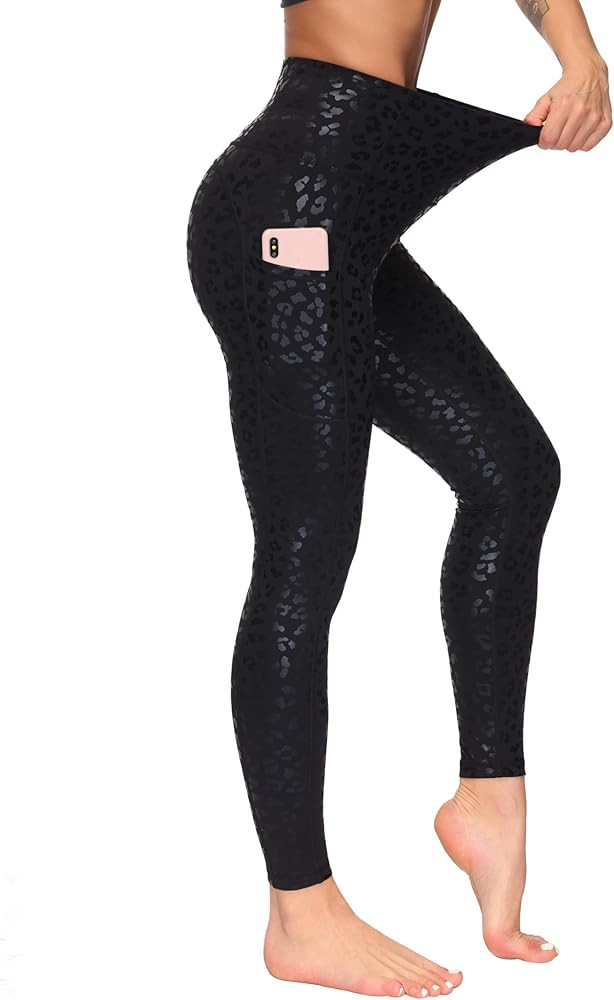THE GYM PEOPLE Women's High Waist Yoga Pants Soft Tummy Control Athletic Workout Leggings with De... | Amazon (US)