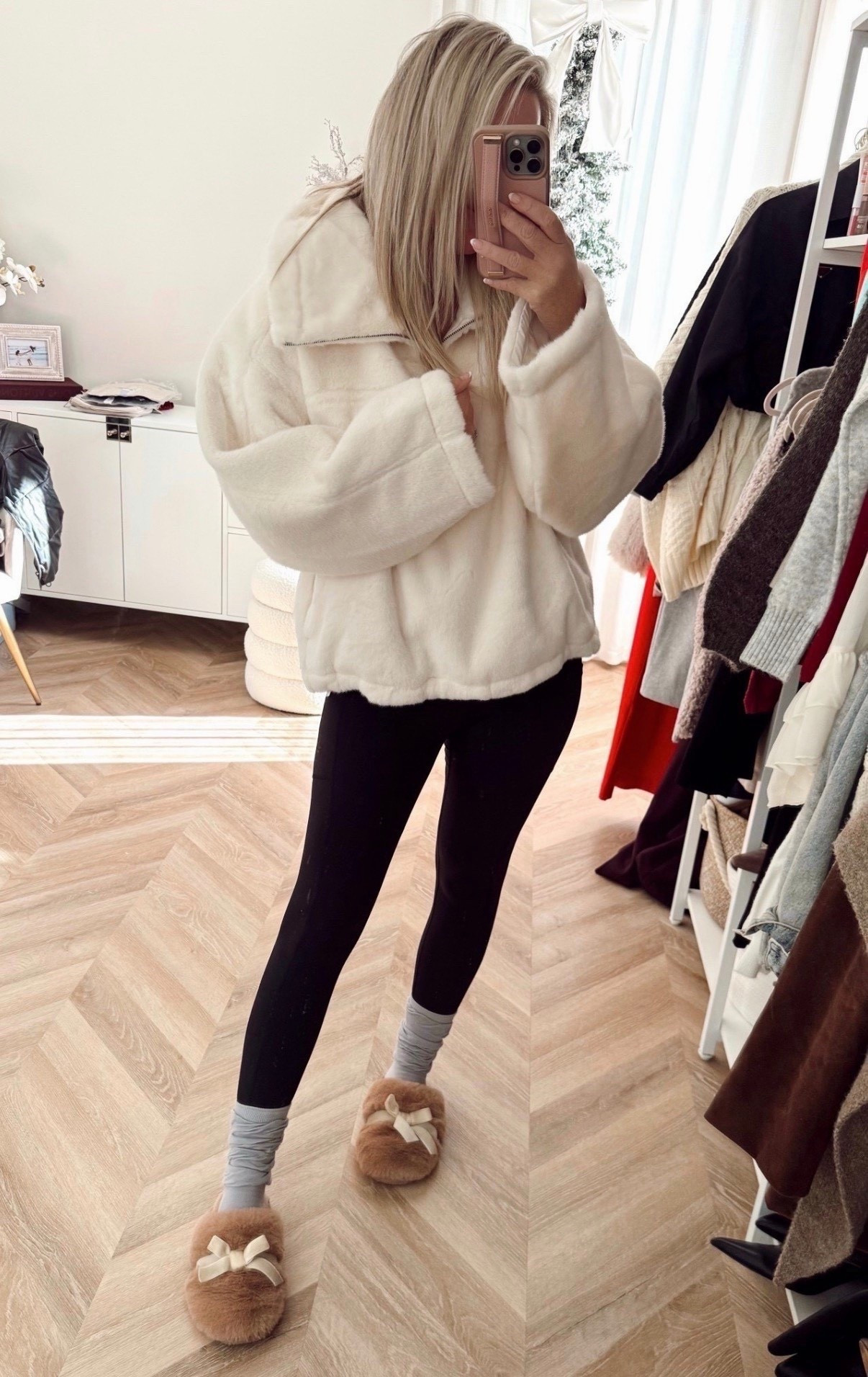 The coziest pullover ever! Sweatshirt inside and fur outside! I’m in smalls. 

#LTKSeasonal #LTKootd