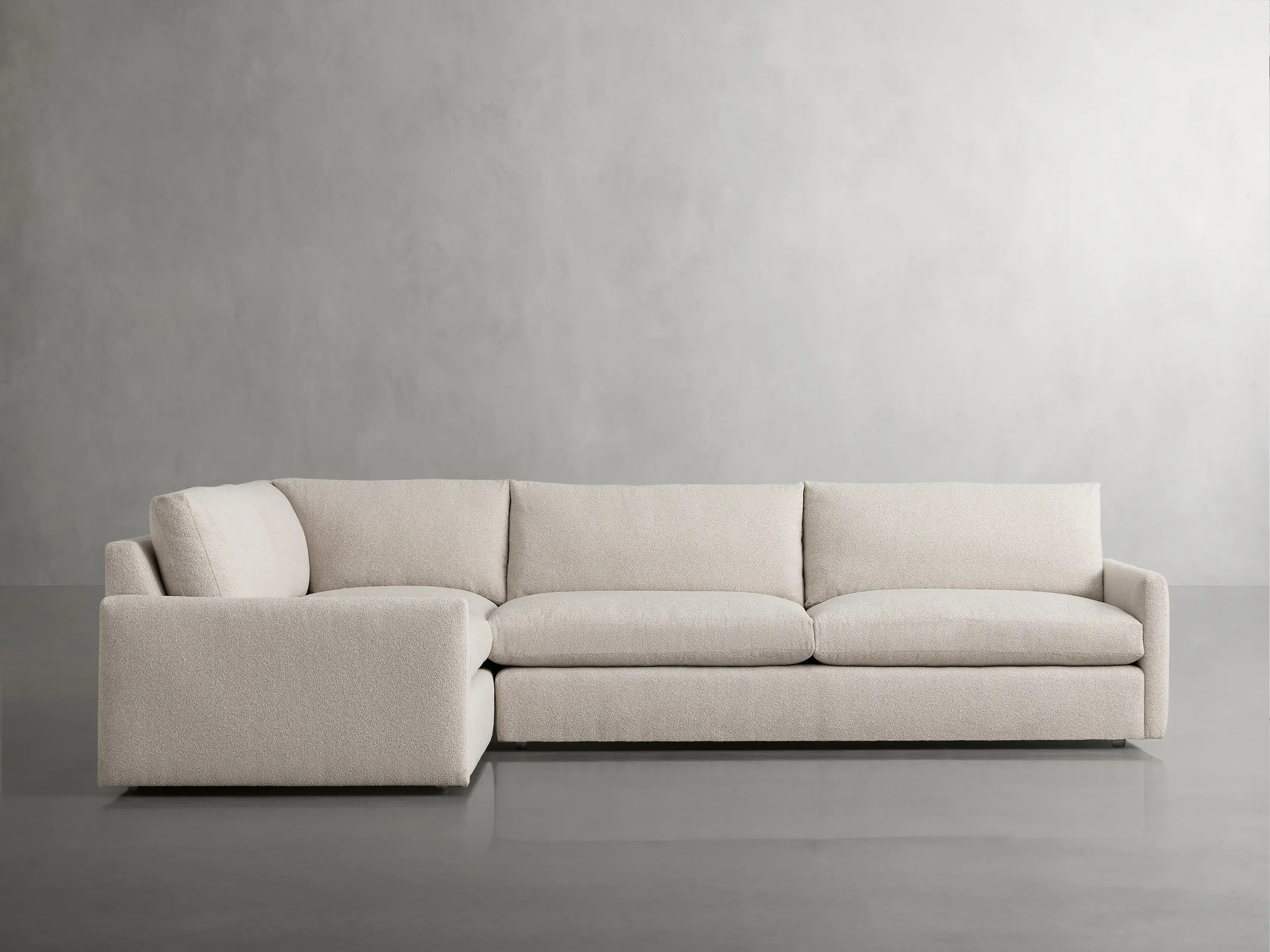 Kipton Two Piece Sectional in Promise Ecru | Arhaus