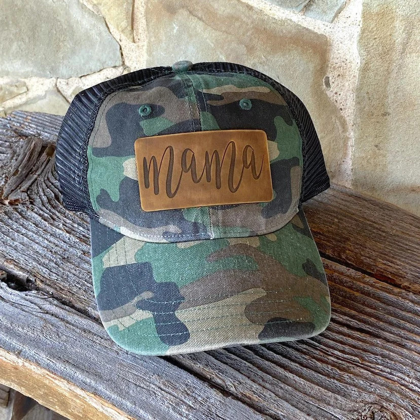 Mama Leather Engraved Hat | Etsy (US)
