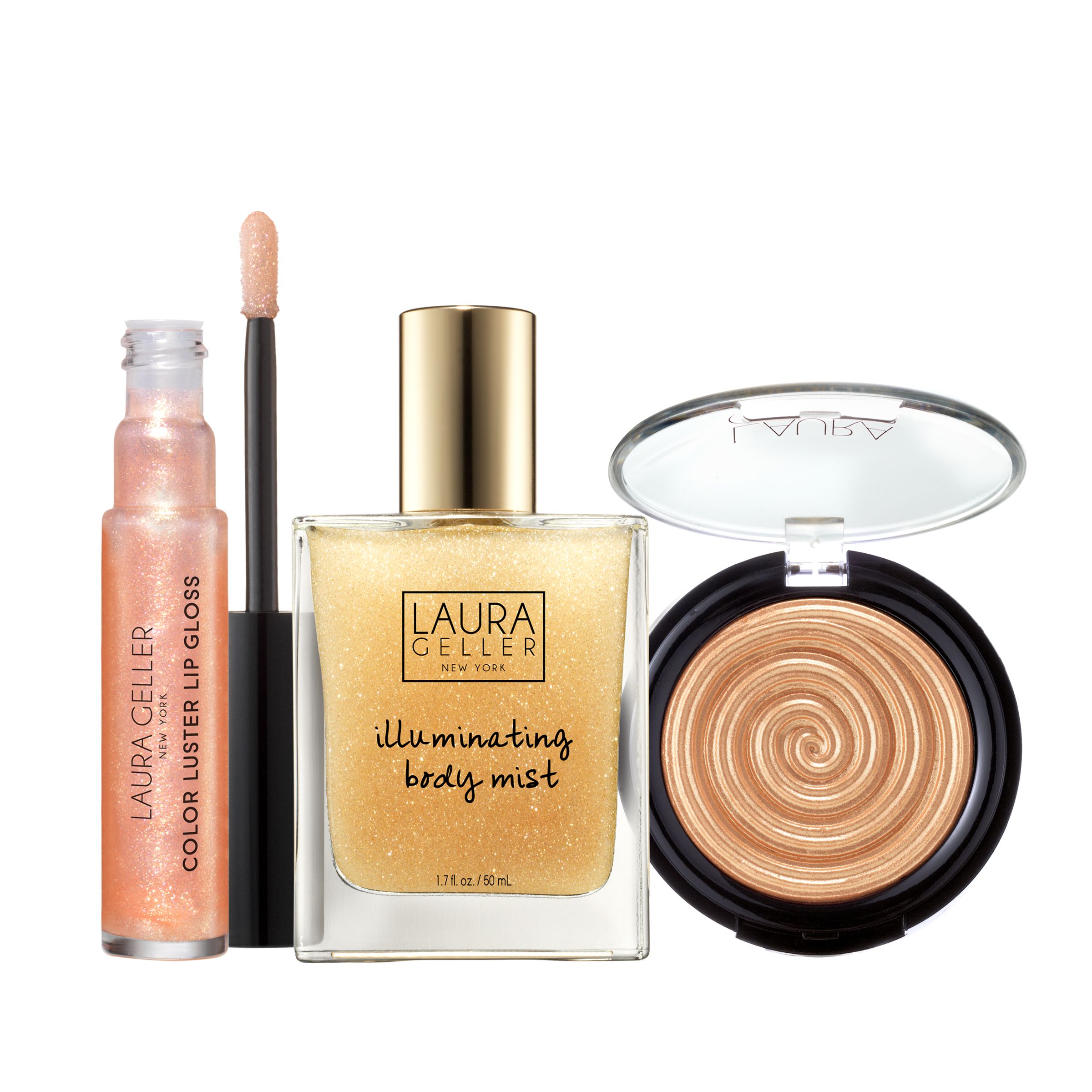 ($80 Value) Laura Geller Gilded Honey Best Sellers Makeup Gift Set | Walmart (US)
