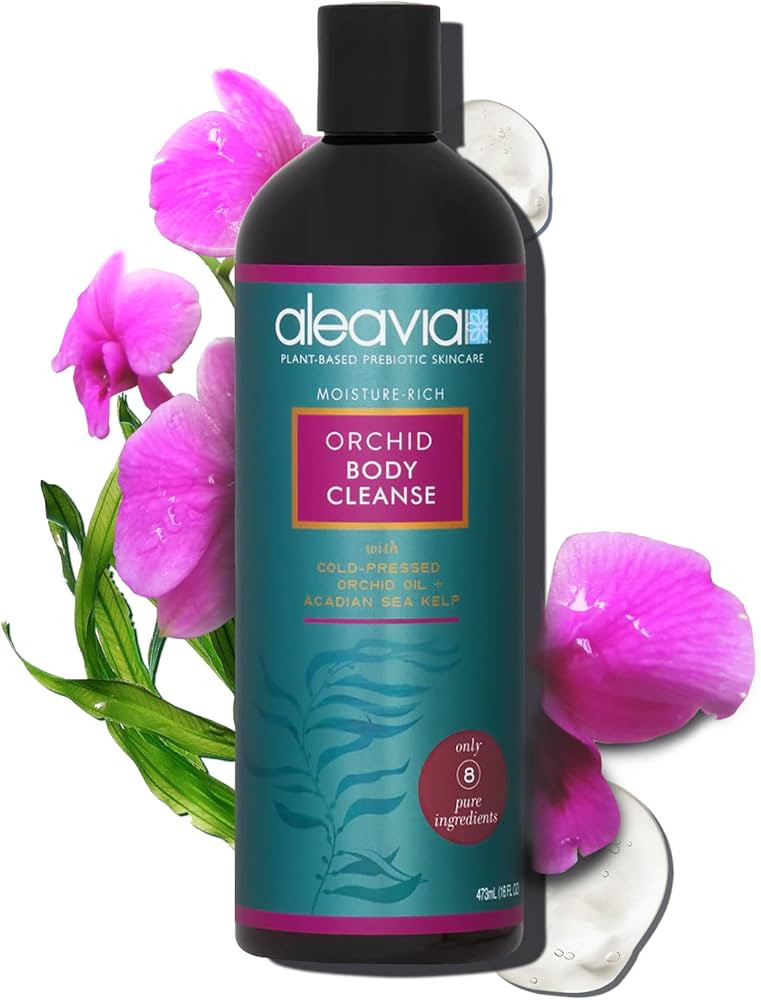 Aleavia Body Cleanse – Organic & All-Natural Prebiotic Body Wash with Pure Cold-Pressed Orchid ... | Amazon (US)