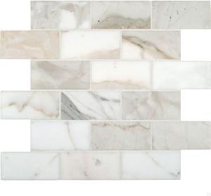 Calacatta Gold 2X4 Polished Marble Mosaic, 10 SFT/case, (10 Pcs) | Amazon (US)