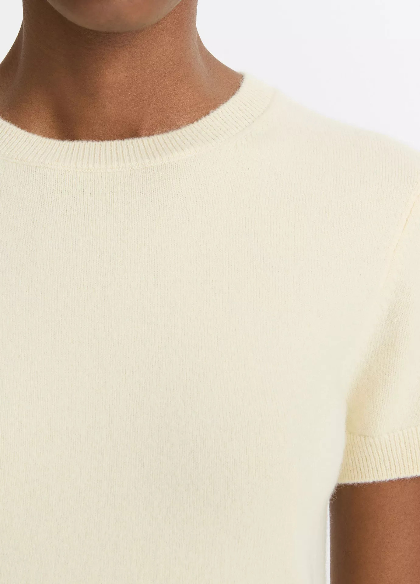 Wool & Cashmere-Blend Short-Sleeve Sweater | Vince LLC