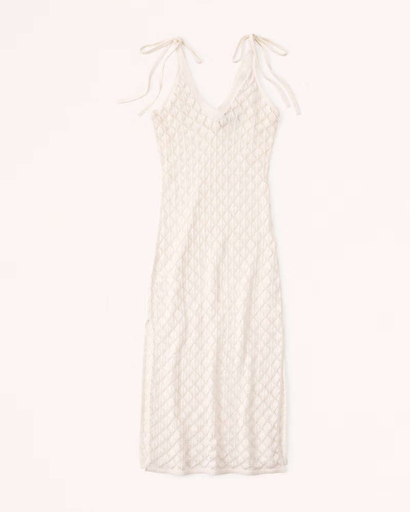 Crochet Midi Dress Coverup | Abercrombie & Fitch (US)