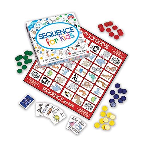 SEQUENCE for Kids -- The 'No Reading Required' Strategy Game by Jax, Multi Color, 11 inches (2-4 ... | Amazon (US)