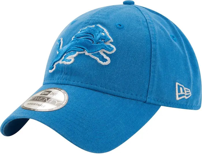Men's New Era Blue Detroit Lions Logo Core Classic 2.0 9TWENTY Adjustable Hat | Nordstrom