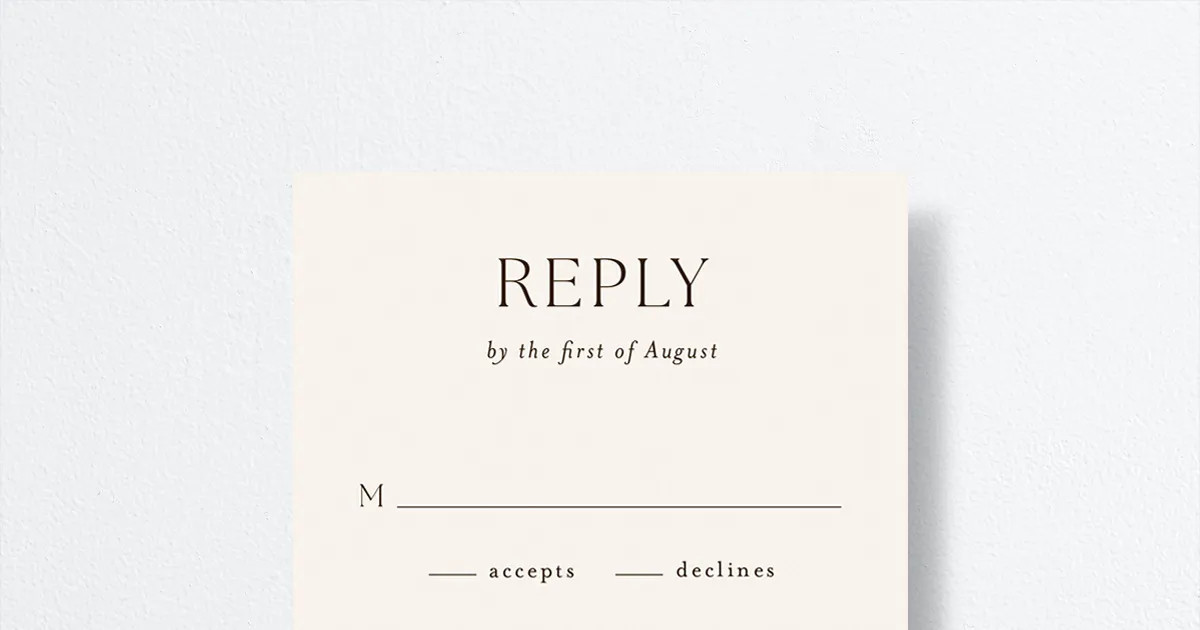 Autumn Frame Wedding Response Cards | The Knot 