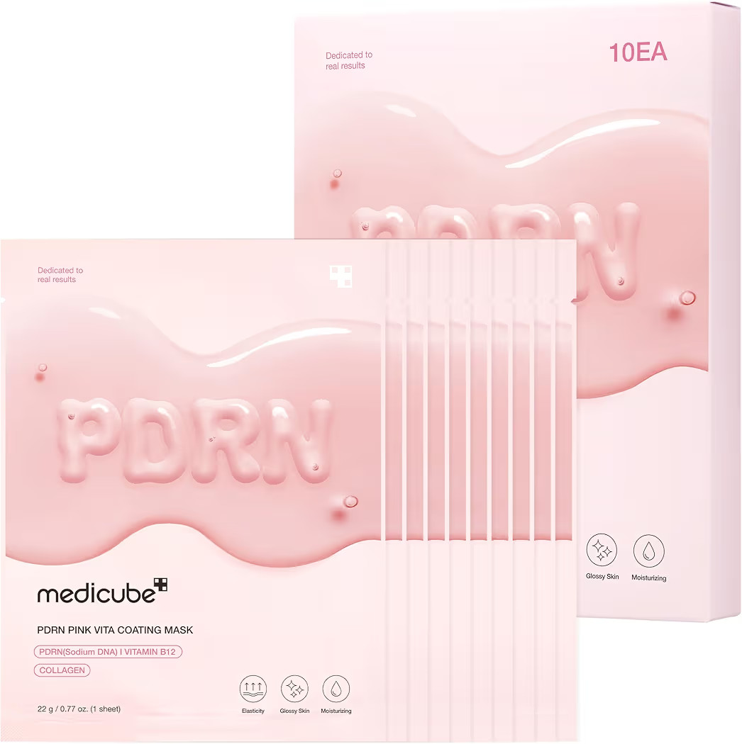medicube Salmon DNA PDRN Pink Vita Coating Sheet Mask 10EA - Korean sheet mask for glass skin - L... | Amazon (US)