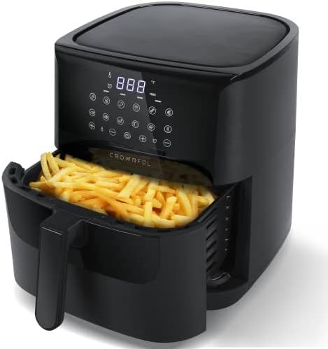Amazon.com: CROWNFUL 7 Quart Air Fryer, Oilless Electric Cooker with 12 Cooking Functions, LCD Di... | Amazon (US)
