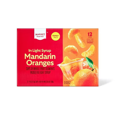 Mandarin Oranges Fruit Cup - 48oz/12ct - Market Pantry™ | Target