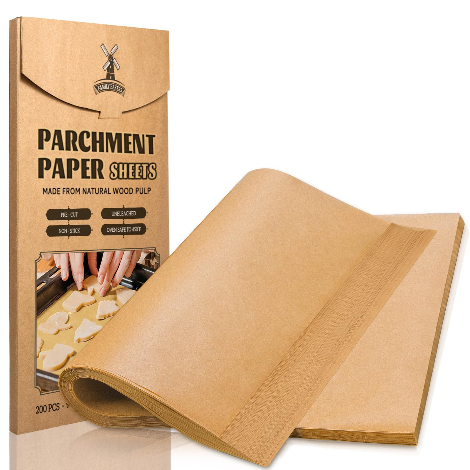 Hiware 200 PCS Parchment Paper Baking Sheets 9x13 IN, Precut Non-Stick Parchment Paper for Baking... | Amazon (US)