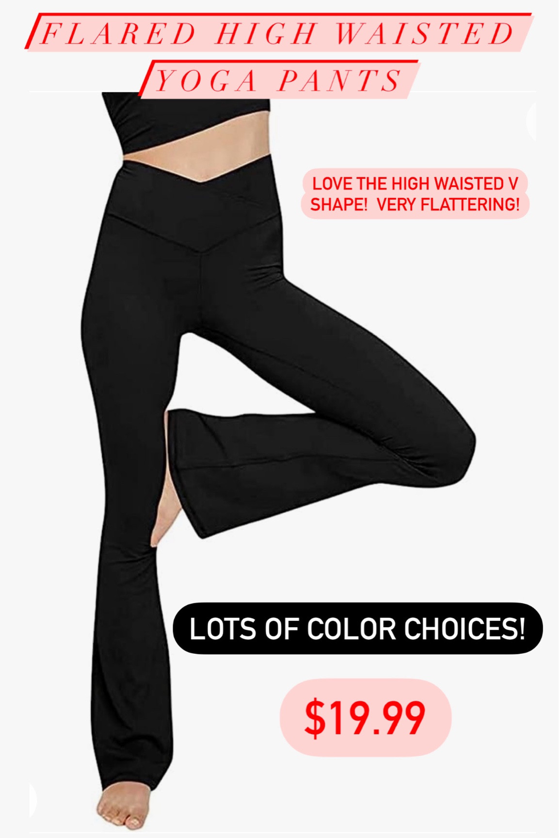 Weekly Favorites: FLARED HIGH WAISTED YOGA PANTS. These yoga pants are incredibly flattering with a “v” crossover waistband. Perfect for exercise, travel, running errands  

#LTKActive #LTKFitness #LTKFindsUnder50