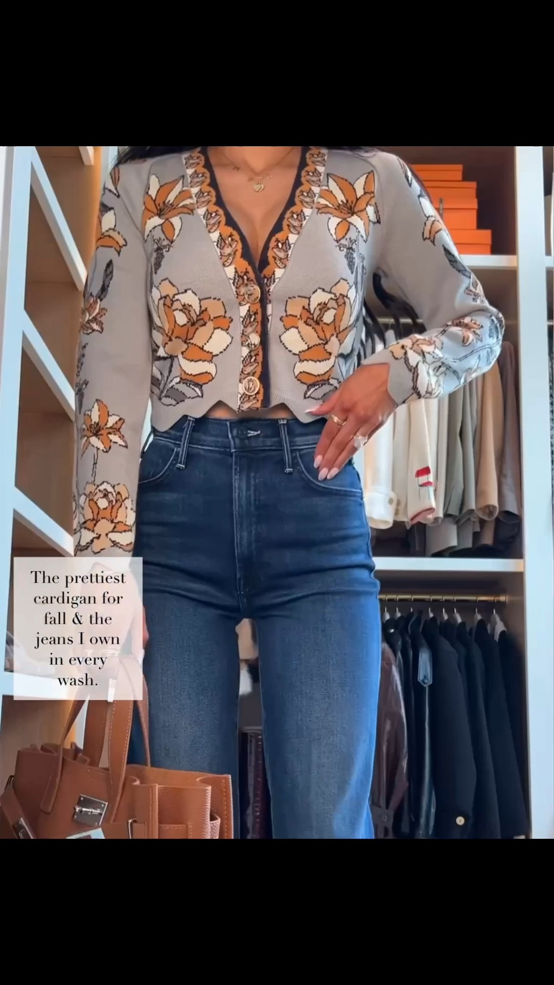 Chic finds for fall that I can’t wait to wear
Mother denim wearing a 23
Armani shadow in burnt sienna 
Farm Rio cardigan 
Fall outfit ideas
Shopbop fall finds, Zara fall outfits, Nordstrom fall outfits